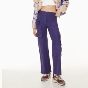 Aritzia Wilfred Free Picture Cargo Pant Purple Size 2